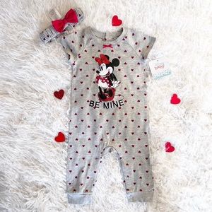 Disney Baby Minnie Mouse Romper with Headband
